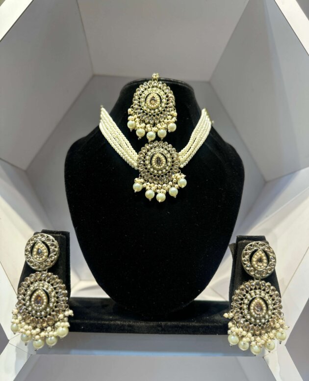 Pakistani Reverse AD Set with Pearl
